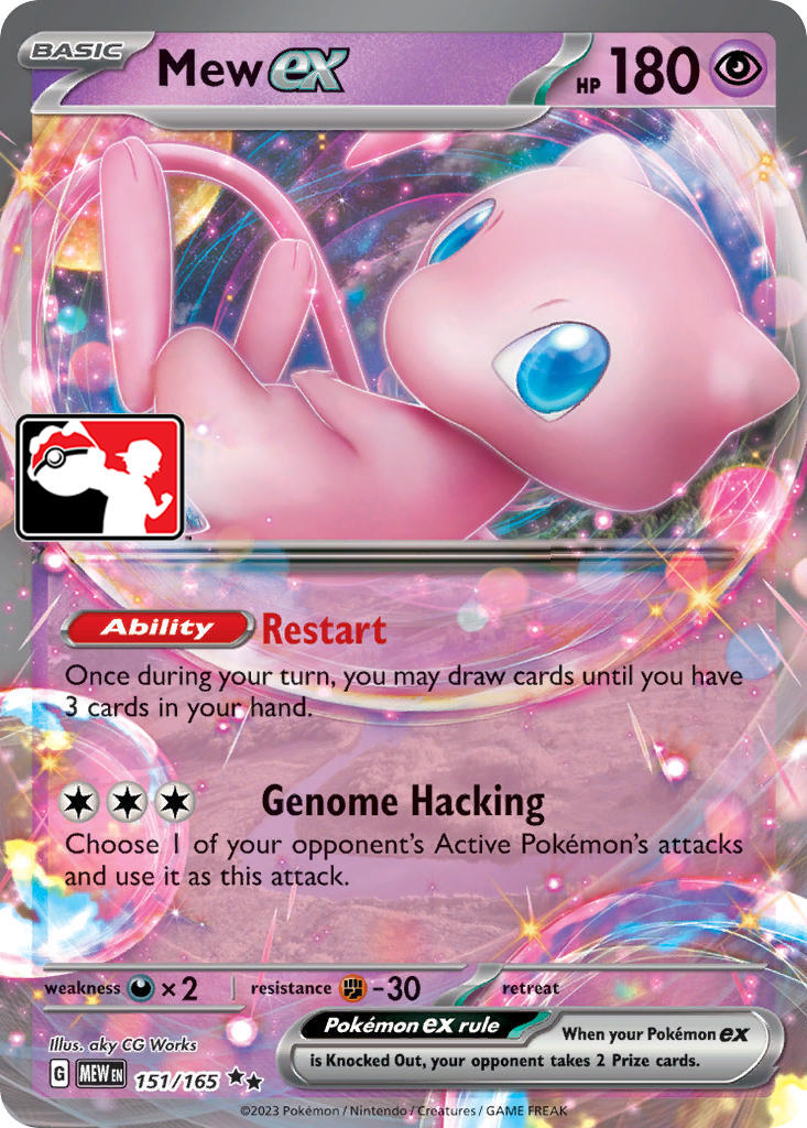 Mew ex (151/165) [Prize Pack Series Five] | The Gaming-Verse