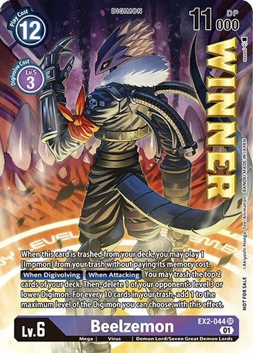 Beelzemon [EX2-044] (April 2023 Beelzemon Special) [Starter Deck: Beelzemon Advanced Deck Set Pre-Release Cards] | The Gaming-Verse