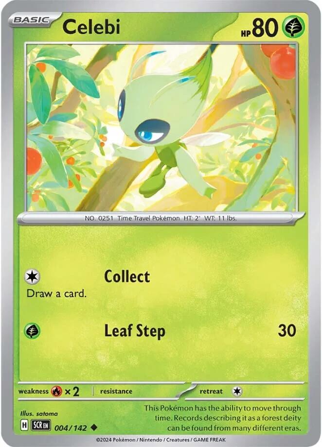 Celebi (004/142) [Scarlet & Violet: Stellar Crown] | The Gaming-Verse