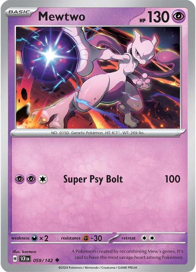 Mewtwo (059/142) [Scarlet & Violet: Stellar Crown] | The Gaming-Verse