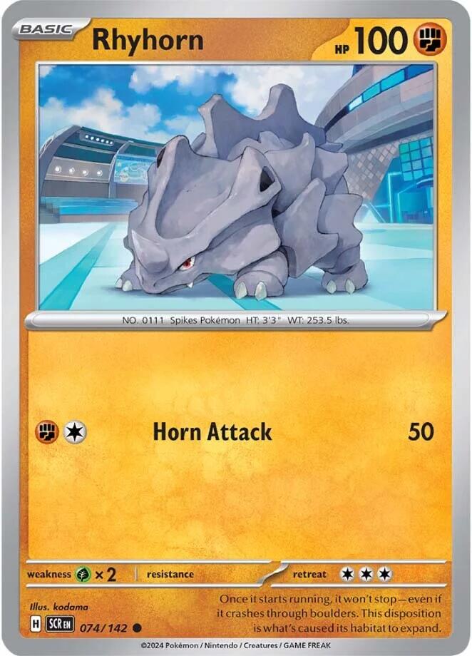 Rhyhorn (074/142) [Scarlet & Violet: Stellar Crown] | The Gaming-Verse