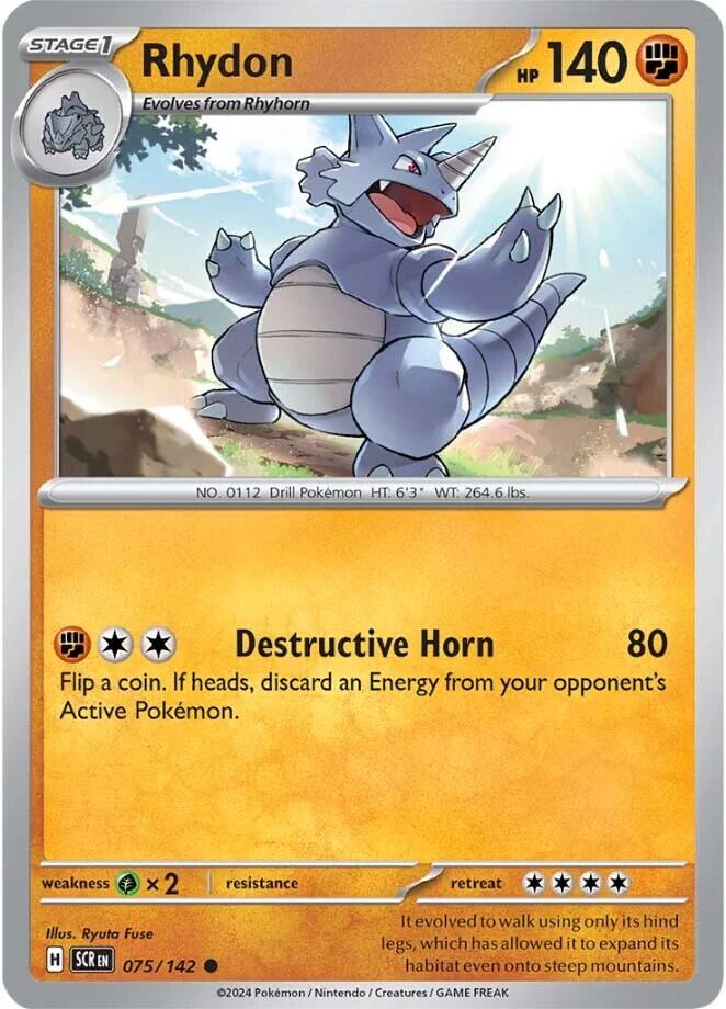 Rhydon (075/142) [Scarlet & Violet: Stellar Crown] | The Gaming-Verse