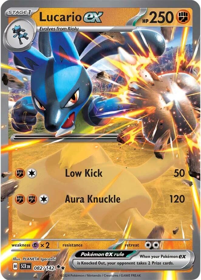 Lucario ex (082/142) [Scarlet & Violet: Stellar Crown] | The Gaming-Verse