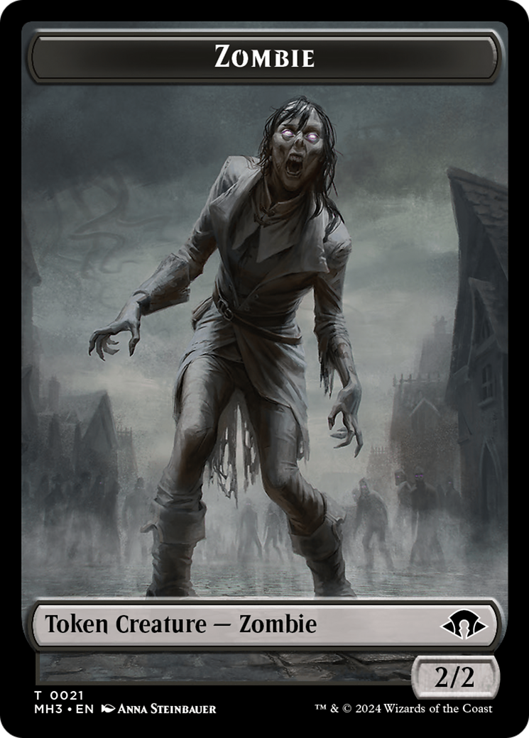 Phyrexian Germ // Zombie Double-Sided Token [Modern Horizons 3 Tokens] | The Gaming-Verse