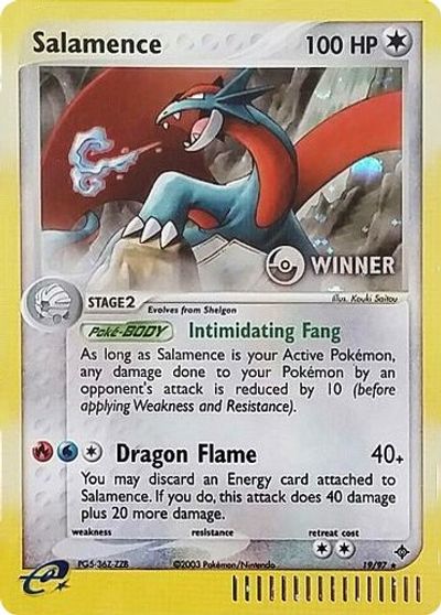 Salamence (19/97) (Winner) [League & Championship Cards] | The Gaming-Verse