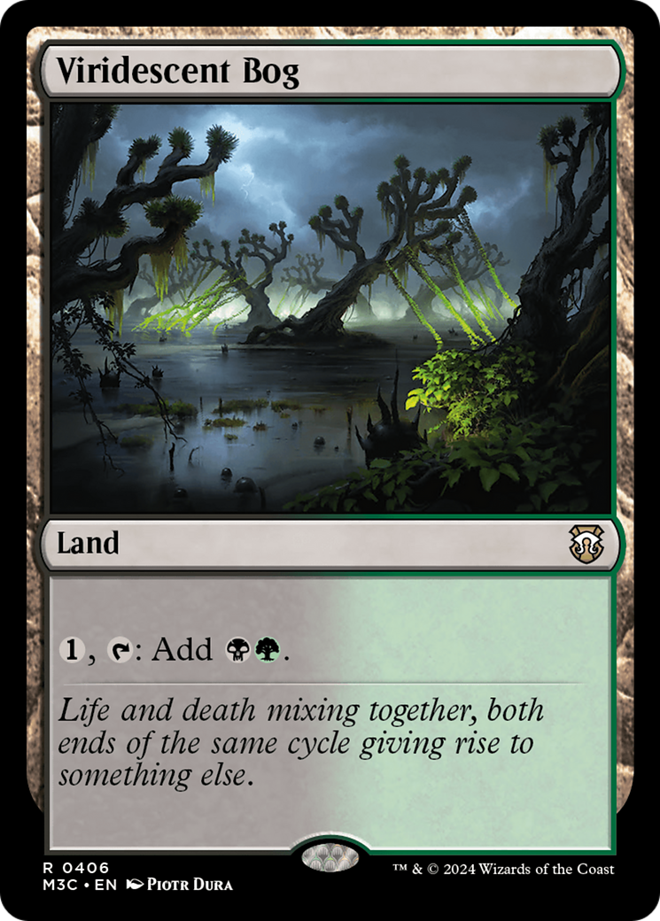 Viridescent Bog (Ripple Foil) [Modern Horizons 3 Commander] | The Gaming-Verse