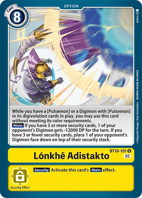 Lonkhe Adistakto [BT10-101] [Xros Encounter] | The Gaming-Verse