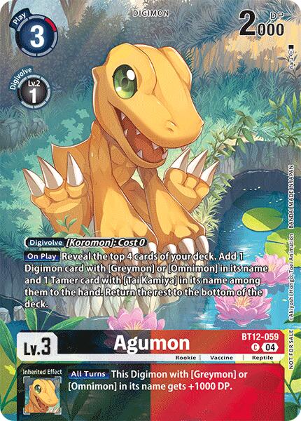 Agumon [BT12-059] - BT12-059 (Legend Pack 2024) [Across Time] | The Gaming-Verse