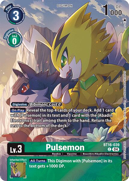 Pulsemon [BT16-039] (Legend Pack 2024) [Beginning Observer] | The Gaming-Verse