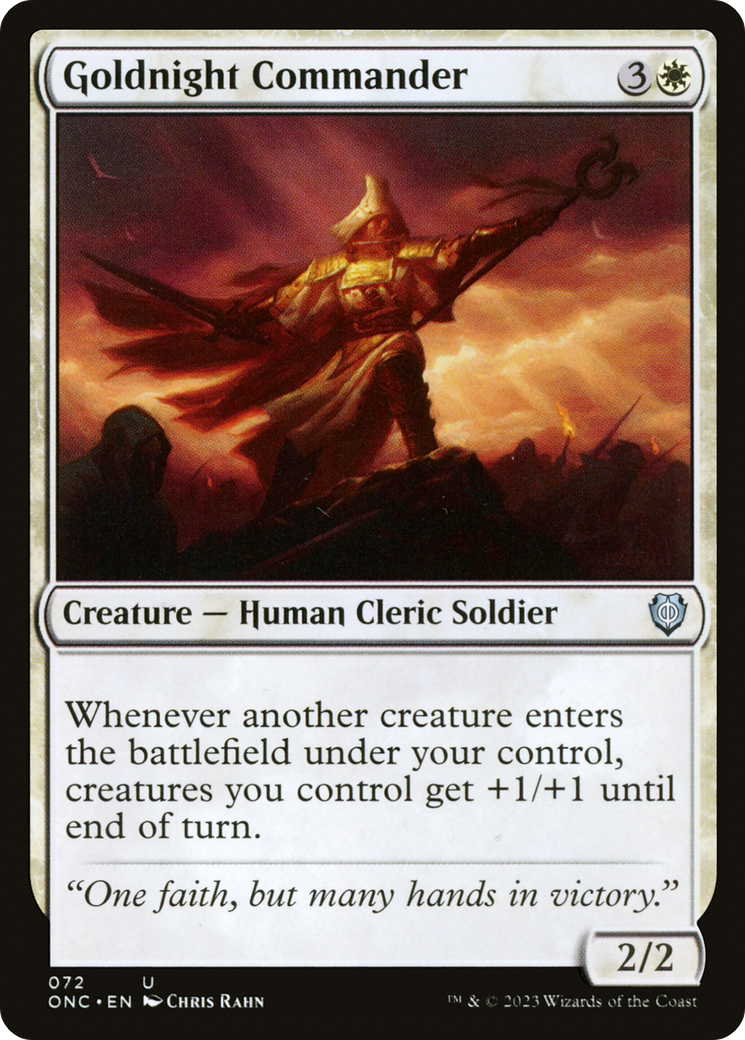 Goldnight Commander [Phyrexia: All Will Be One Commander] | The Gaming-Verse