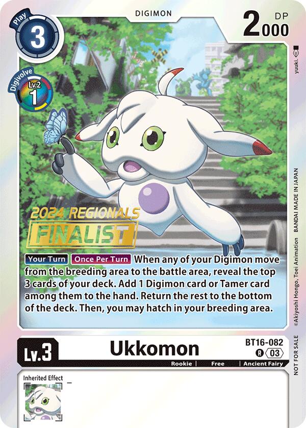 Ukkomon [BT16-082] (2024 Regionals Finalist) [Beginning Observer] | The Gaming-Verse