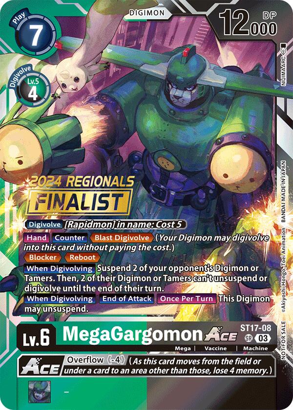 MegaGargomon ACE [ST17-08] (2024 Regionals Finalist) [Starter Deck: Double Typhoon Advanced Deck Set] | The Gaming-Verse