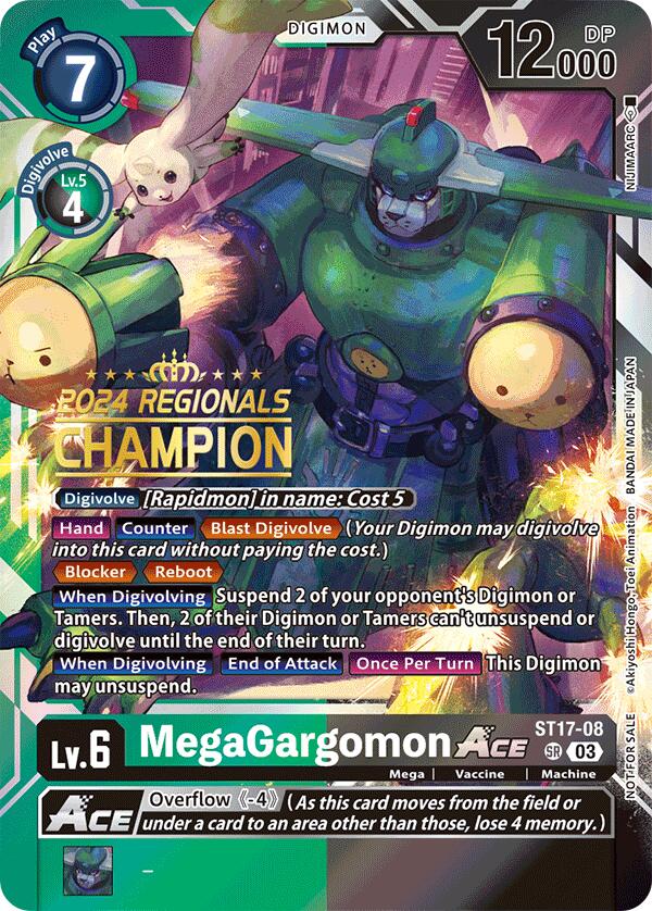 MegaGargomon ACE [ST17-08] (2024 Regionals Champion) [Starter Deck: Double Typhoon Advanced Deck Set] | The Gaming-Verse