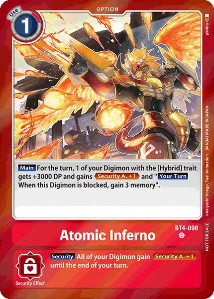 Atomic Inferno [BT4-098] (Event Pack 7) [Great Legend] | The Gaming-Verse