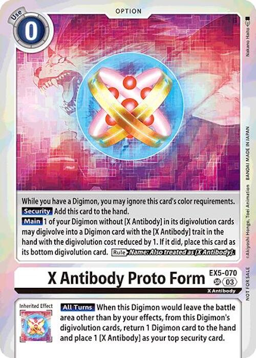 X Antibody Proto Form [EX5-070] (Event Pack 7) [Animal Colosseum] | The Gaming-Verse