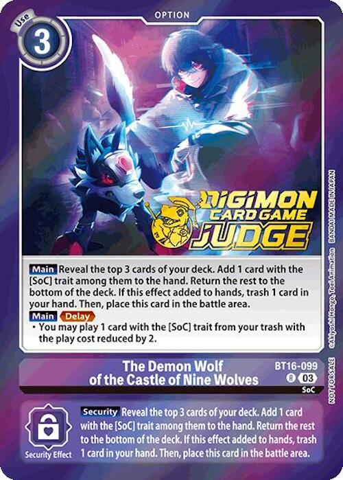 The Demon Wolf of the Castle of Nine Wolves [BT16-099] (Judge Pack 6) [Beginning Observer] | The Gaming-Verse