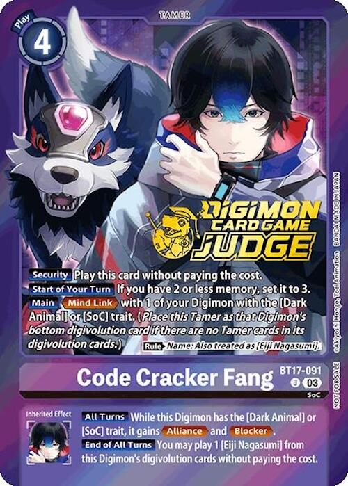 Code Cracker Fang [BT17-091] (Judge Pack 6) [Secret Crisis] | The Gaming-Verse