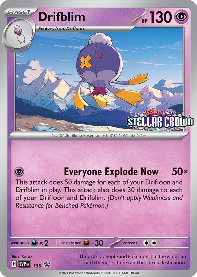 Drifblim (SVP135) [Scarlet & Violet: Black Star Promos] | The Gaming-Verse