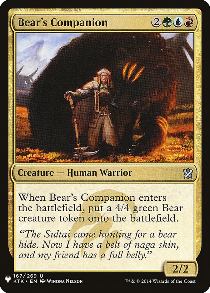 Bear's Companion [Mystery Booster] | The Gaming-Verse