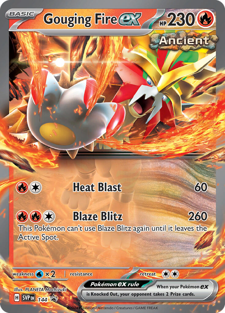 Gouging Fire ex (144) [Scarlet & Violet: Black Star Promos] | The Gaming-Verse