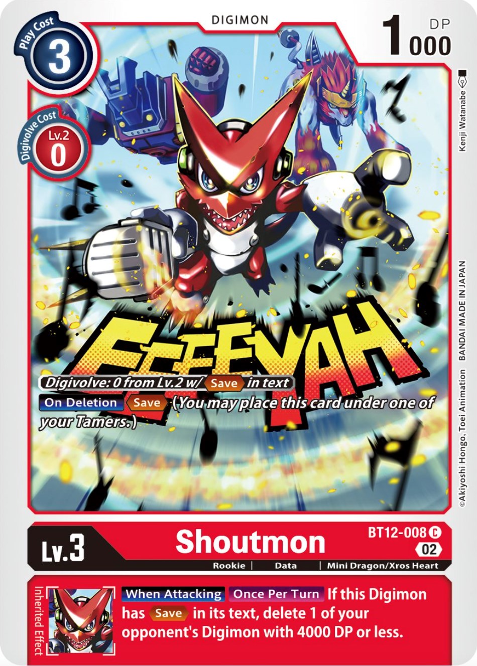 Shoutmon [BT12-008] [Across Time] | The Gaming-Verse