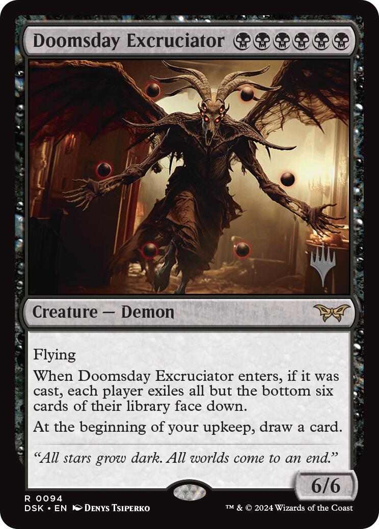 Doomsday Excruciator [Duskmourn: House of Horror Promos] | The Gaming-Verse