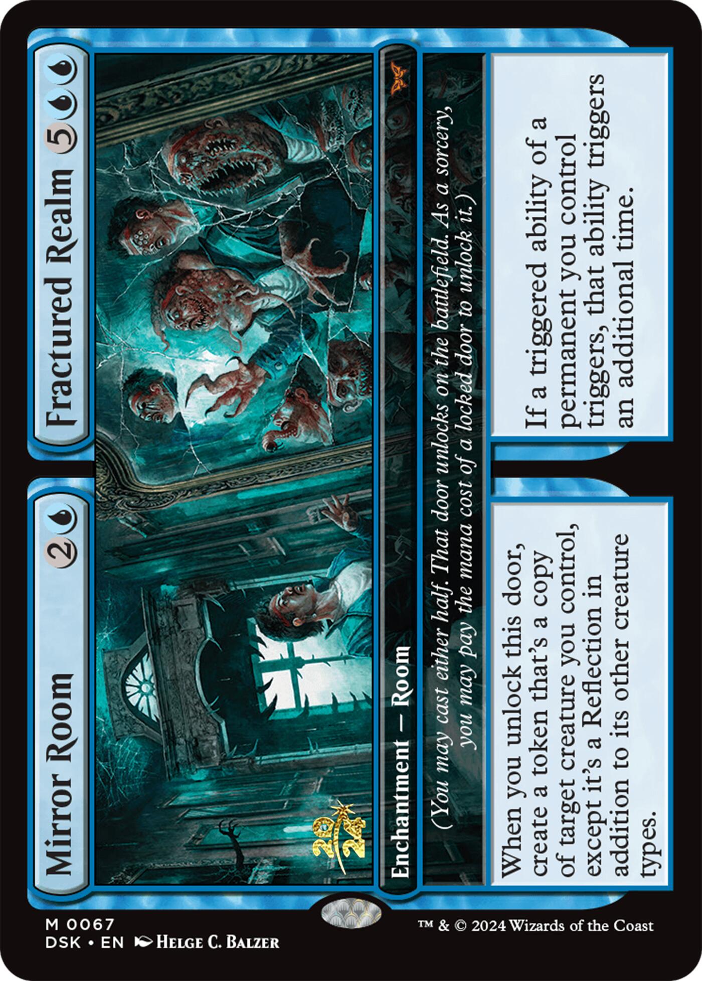 Mirror Room // Fractured Realm [Duskmourn: House of Horror Prerelease Cards] | The Gaming-Verse