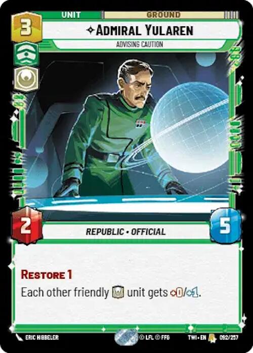 Admiral Yularen (092/257) [Twilight of the Republic] | The Gaming-Verse