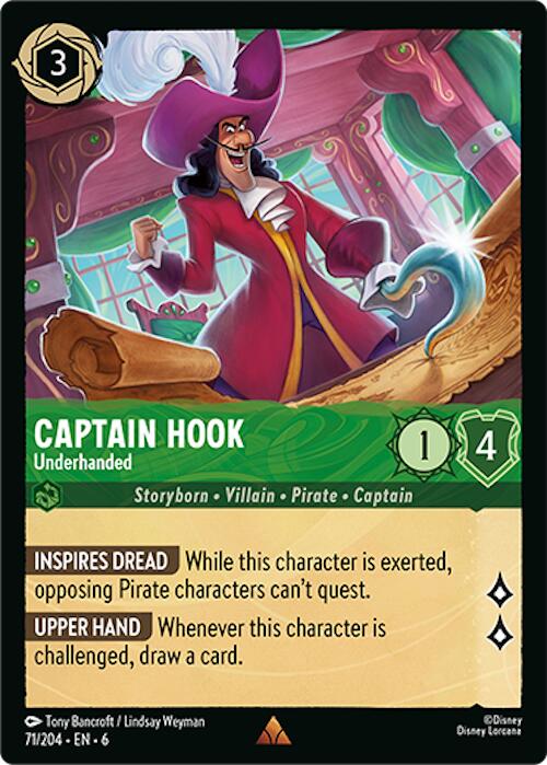 Captain Hook - Underhanded (71/204) [Azurite Sea] | The Gaming-Verse