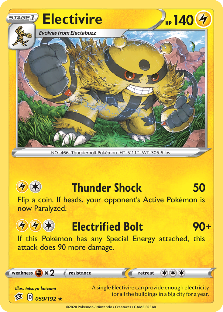 Electivire (059/192) [Sword & Shield: Rebel Clash] | The Gaming-Verse