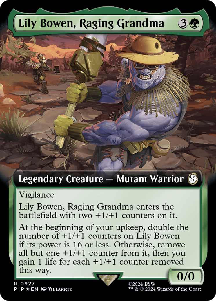 Lily Bowen, Raging Grandma (Extended Art) (Surge Foil) [Fallout] | The Gaming-Verse