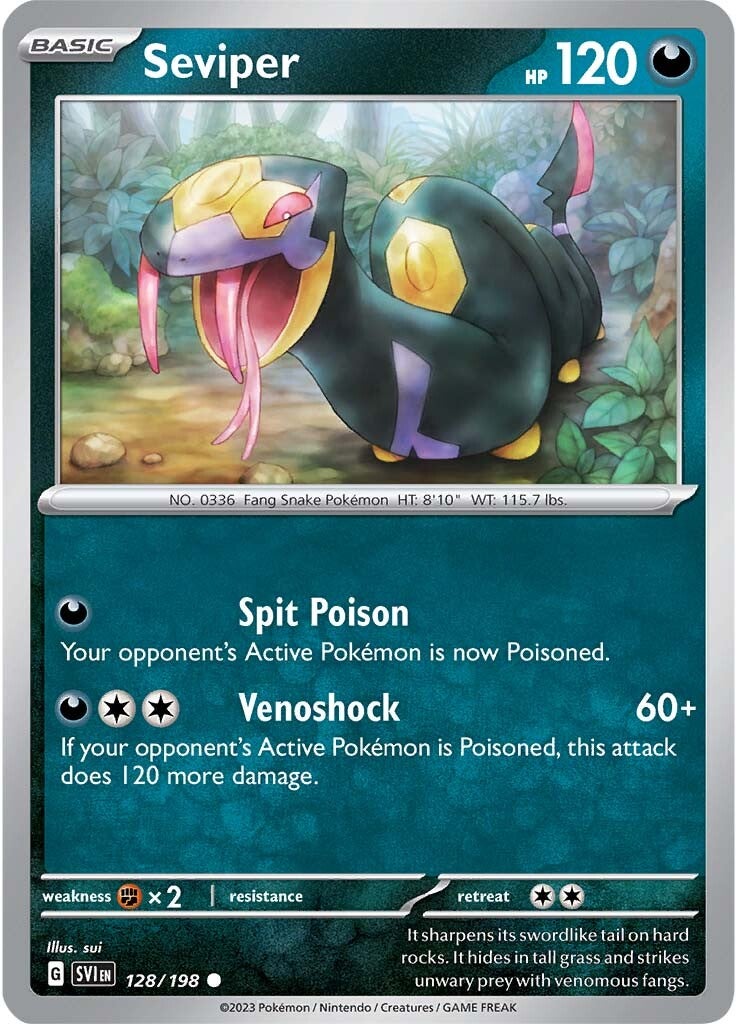 Seviper (128/198) [Scarlet & Violet: Base Set] | The Gaming-Verse