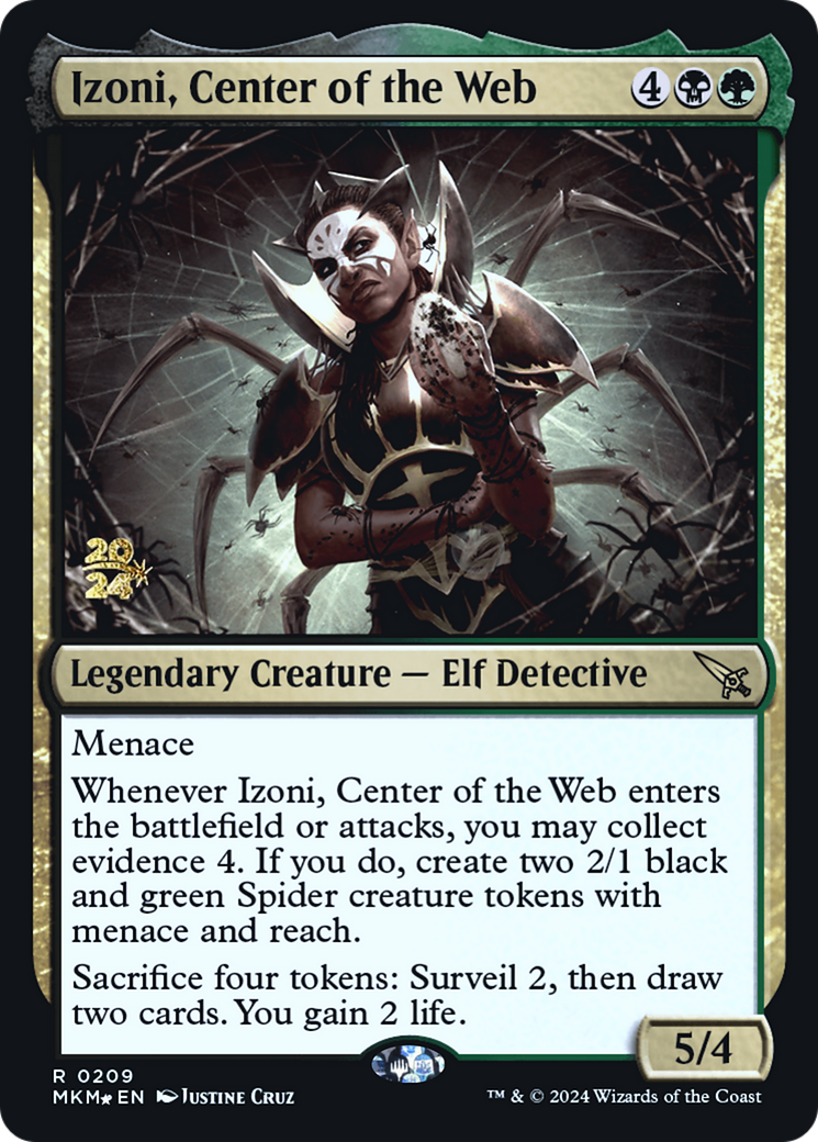 Izoni, Center of the Web [Murders at Karlov Manor Prerelease Promos] | The Gaming-Verse