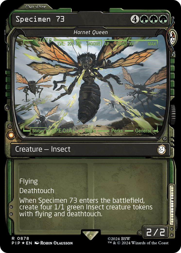 Specimen 73 - Hornet Queen (Showcase) (Surge Foil) [Fallout] | The Gaming-Verse