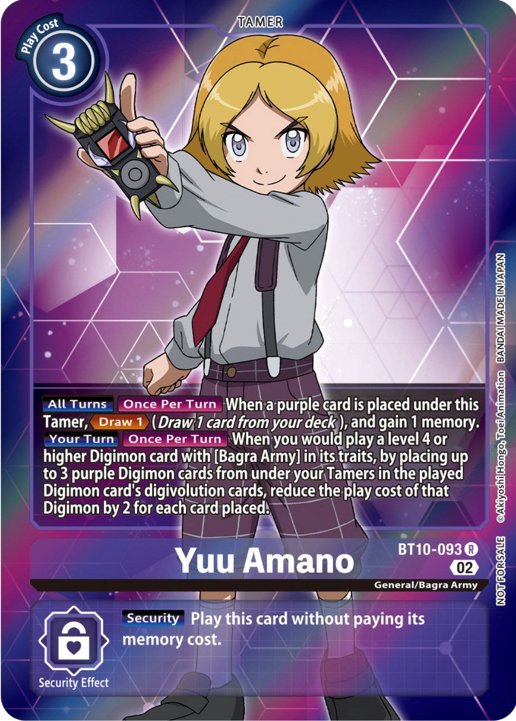 Yuu Amano [BT10-093] (Box Topper) [Xros Encounter] | The Gaming-Verse