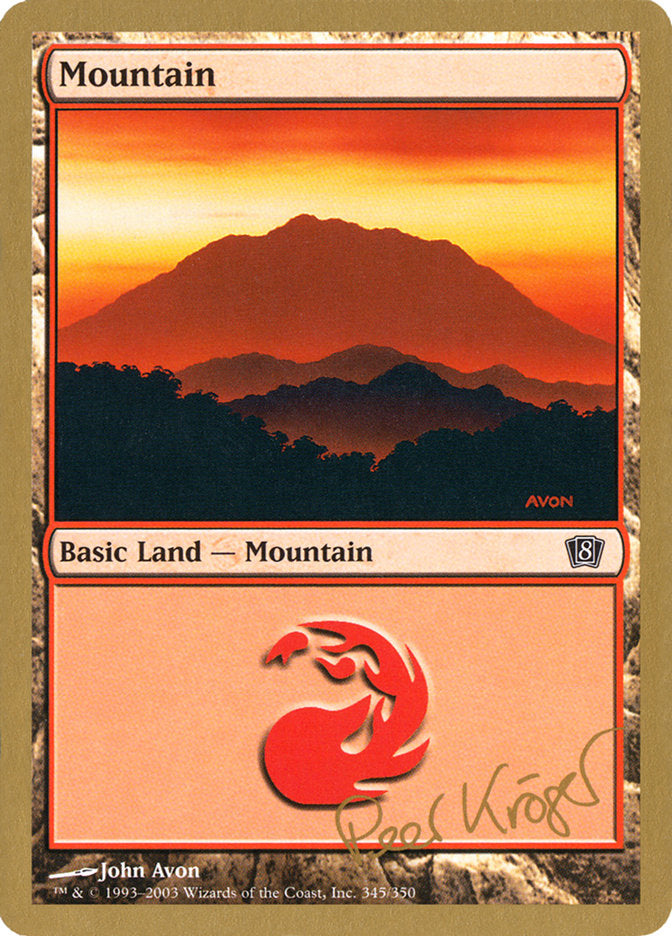 Mountain (pk345) (Peer Kroger) [World Championship Decks 2003] | The Gaming-Verse