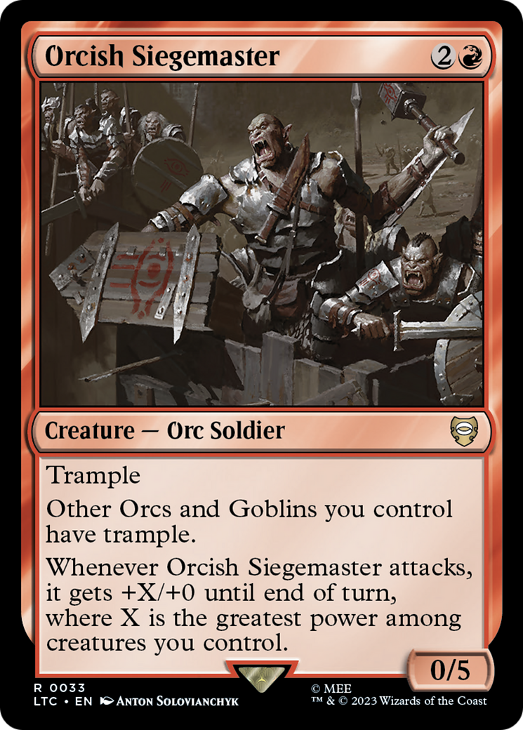 Orcish Siegemaster [The Lord of the Rings: Tales of Middle-Earth Commander] | The Gaming-Verse