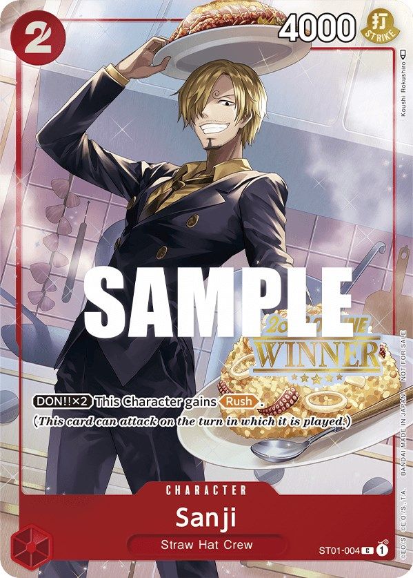 Sanji (Online Regional 2023) [Winner] [One Piece Promotion Cards] | The Gaming-Verse