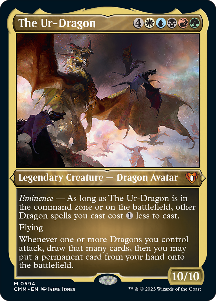 The Ur-Dragon (Foil Etched) [Commander Masters] | The Gaming-Verse