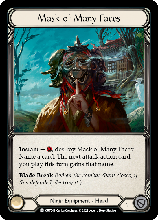 Mask of Many Faces [OUT049] (Outsiders)  Rainbow Foil | The Gaming-Verse