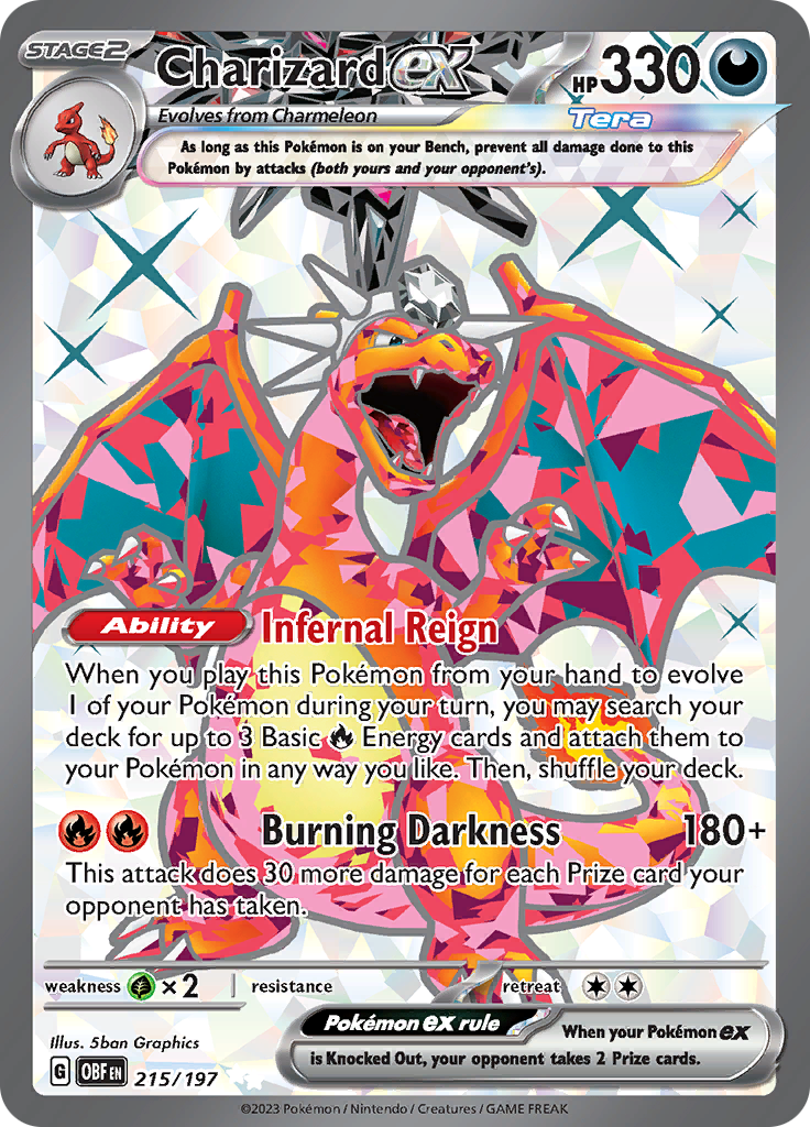 Charizard ex (215/197) [Scarlet & Violet: Obsidian Flames] | The Gaming-Verse