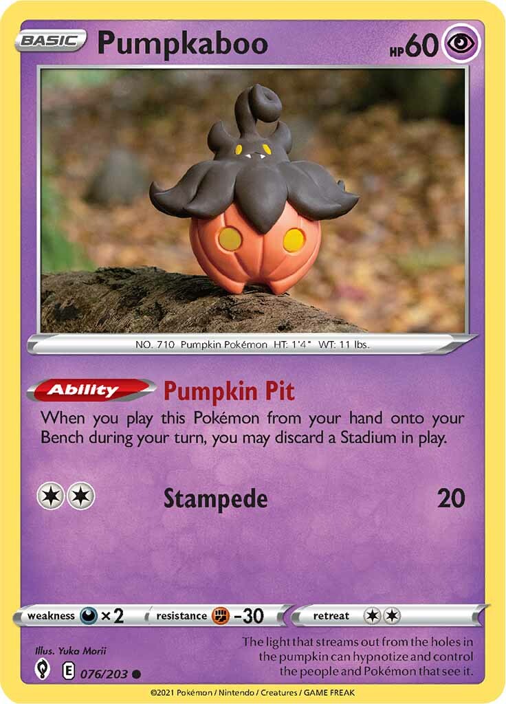 Pumpkaboo (076/203) [Sword & Shield: Evolving Skies] | The Gaming-Verse