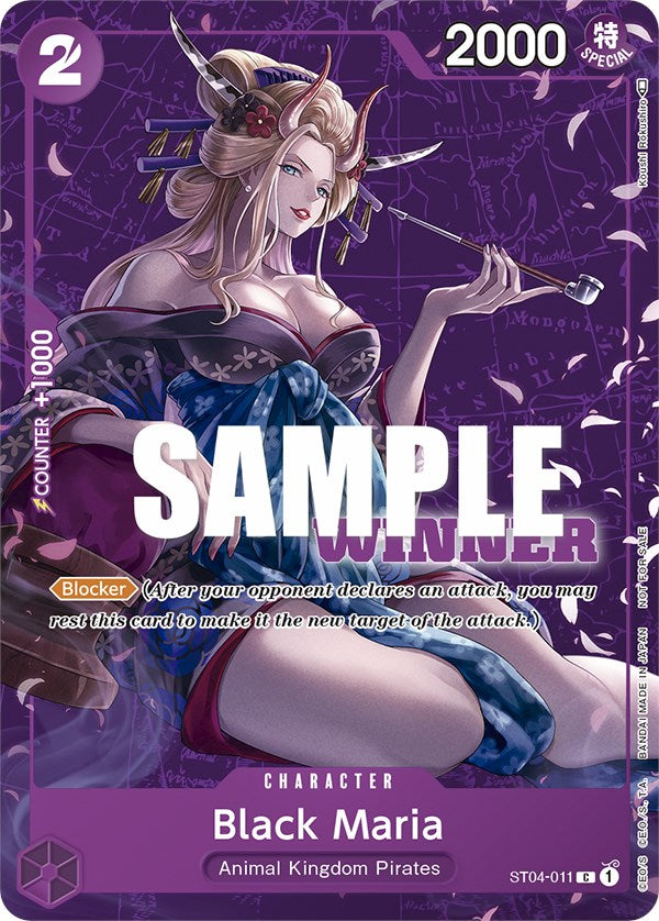 Black Maria (Tournament Pack Vol. 2) [Winner] [One Piece Promotion Cards] | The Gaming-Verse