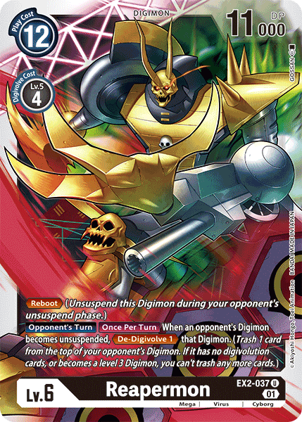 Reapermon [EX2-037] [Digital Hazard] | The Gaming-Verse