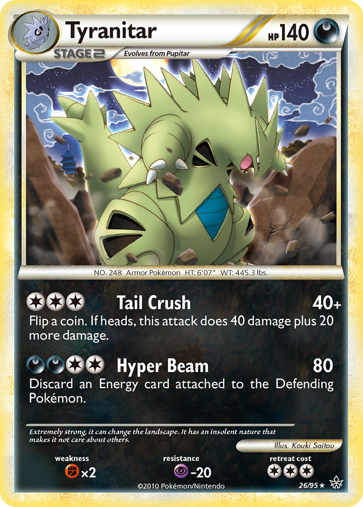 Tyranitar (26/95) [HeartGold & SoulSilver: Unleashed] | The Gaming-Verse