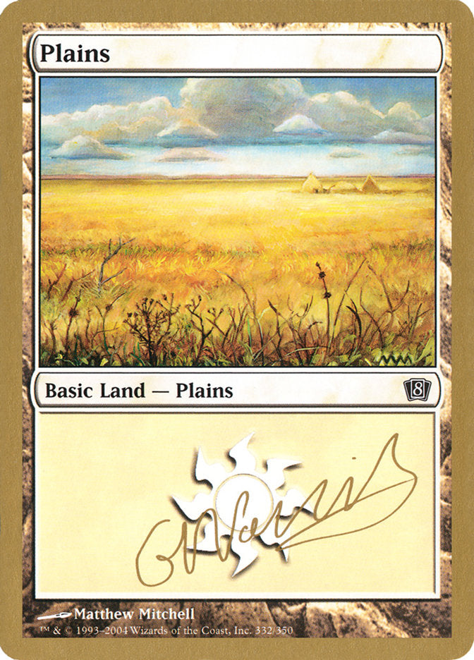 Plains (gn332) (Gabriel Nassif) [World Championship Decks 2004] | The Gaming-Verse