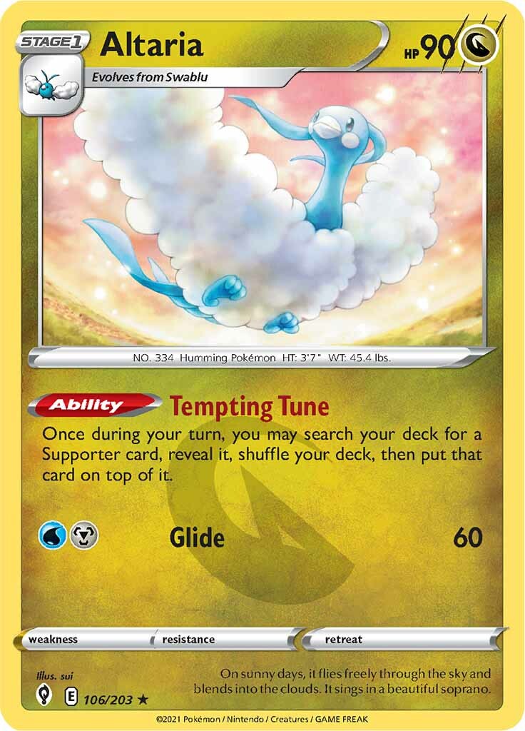 Altaria (106/203) [Sword & Shield: Evolving Skies] | The Gaming-Verse