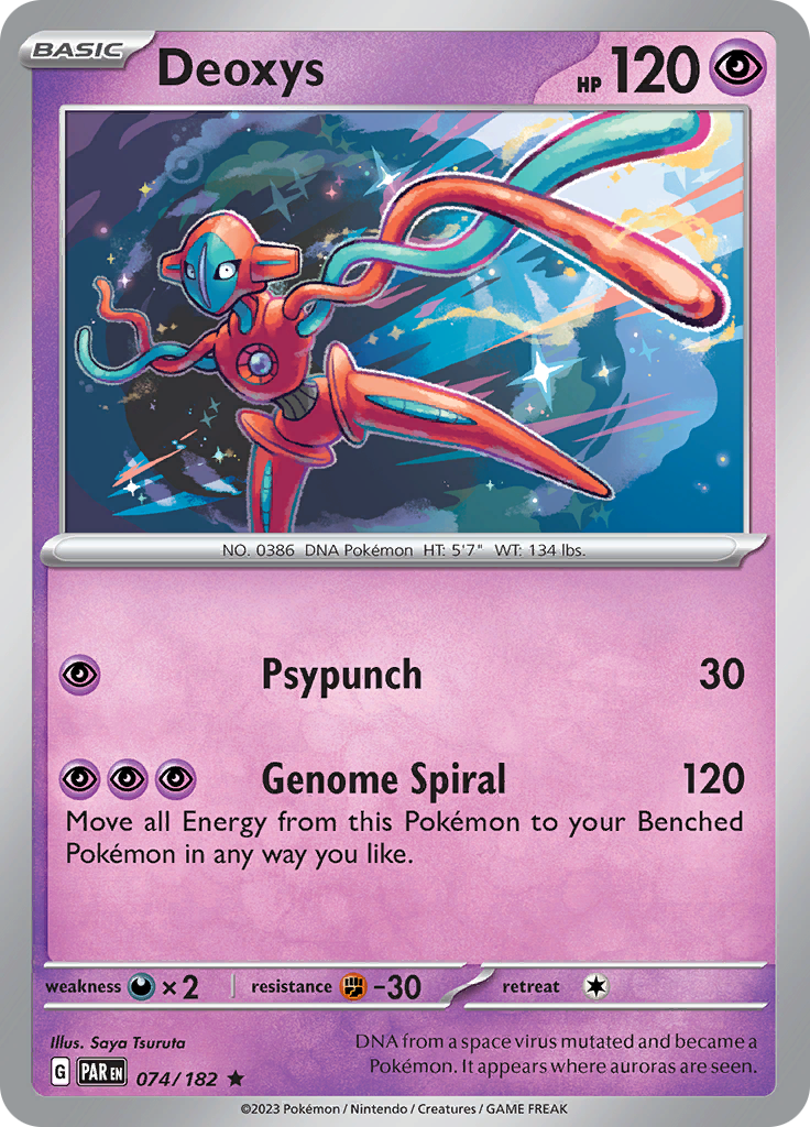 Deoxys (074/182) [Scarlet & Violet: Paradox Rift] | The Gaming-Verse