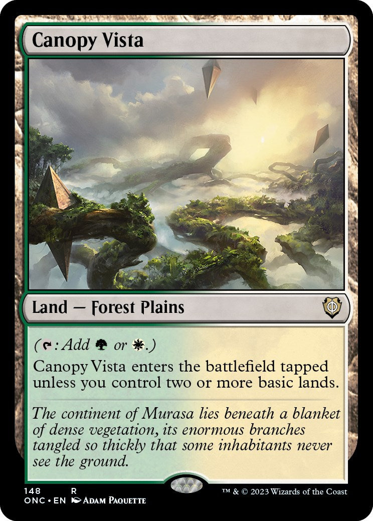 Canopy Vista [Phyrexia: All Will Be One Commander] | The Gaming-Verse