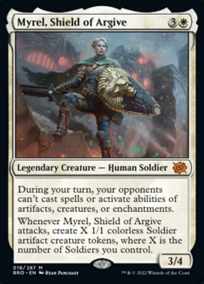 Myrel, Shield of Argive (Promo Pack) [The Brothers' War Promos] | The Gaming-Verse